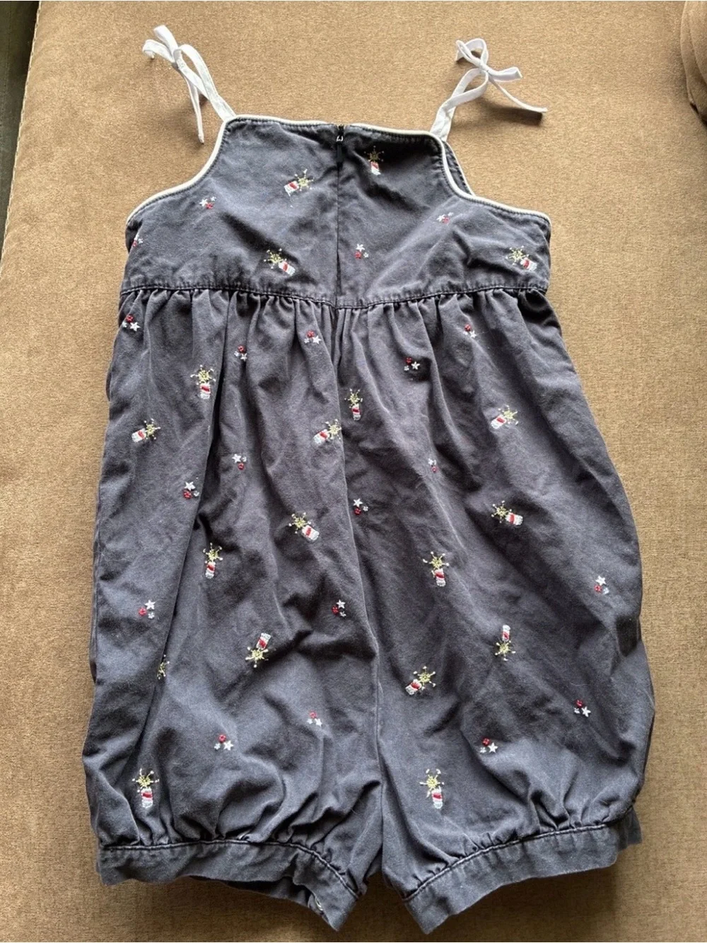 Vintage 2004 Gymboree Patriotic Bubble Romper Sunsuit 3T Embroidered USA